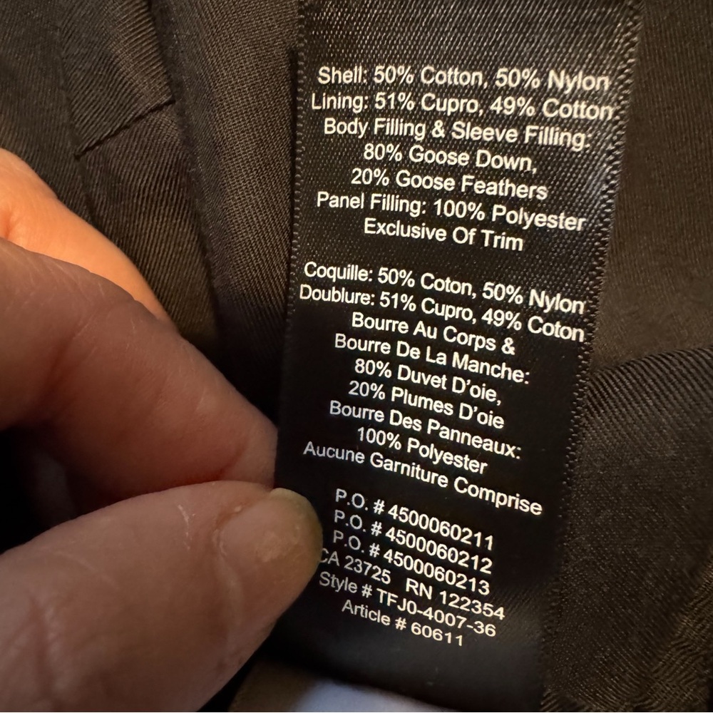 ARITZIA Babaton The Group Acubi Bowerman Puffer Coat Black Goose Down M - Picture 10 of 13
